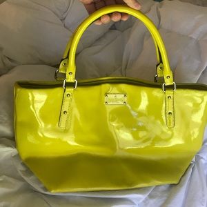 Yellow Kate Spade tote bag